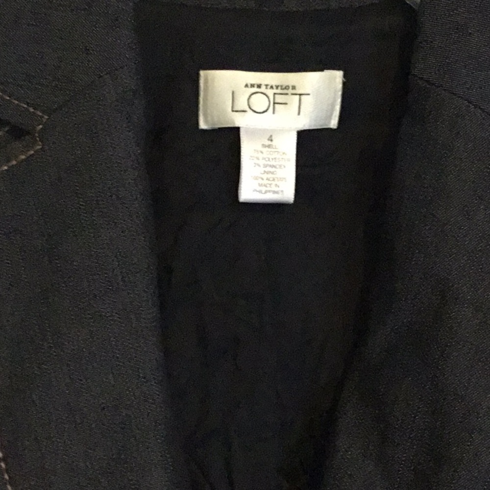 Ann Taylor LOFT dark Jean Jacket - Picture 2 of 7